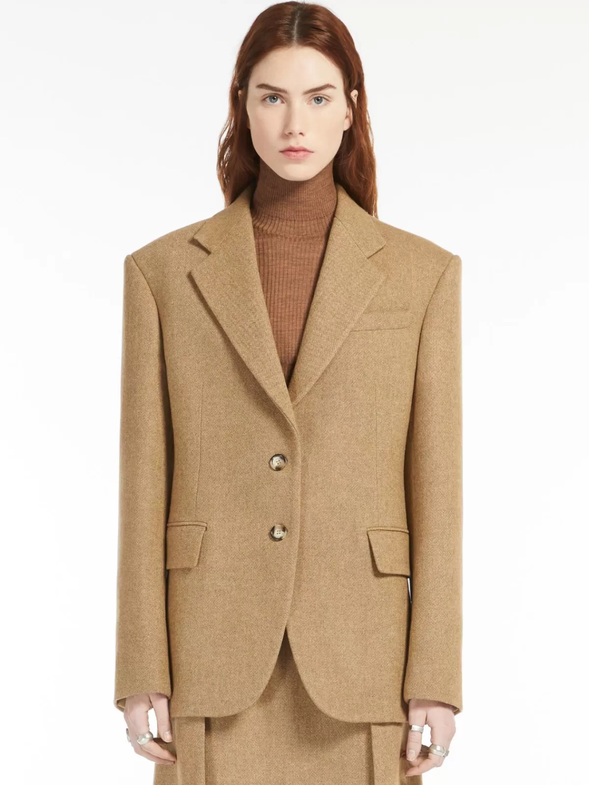 Jackets And Blazers | Suit*Max Mara Slim-fit tweed blazer BISCUIT