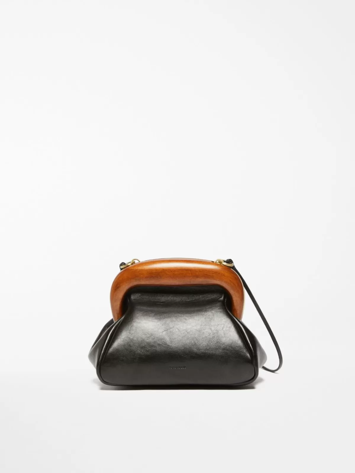 Sportmax Bag*Max Mara Small leather Bouba bag BLACK