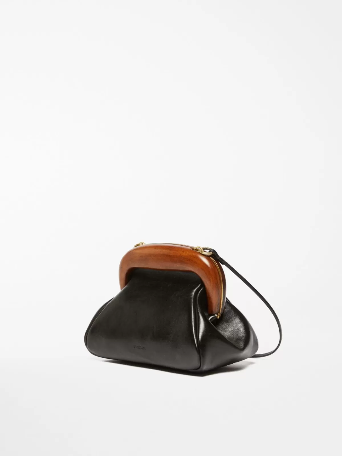 Sportmax Bag*Max Mara Small leather Bouba bag BLACK