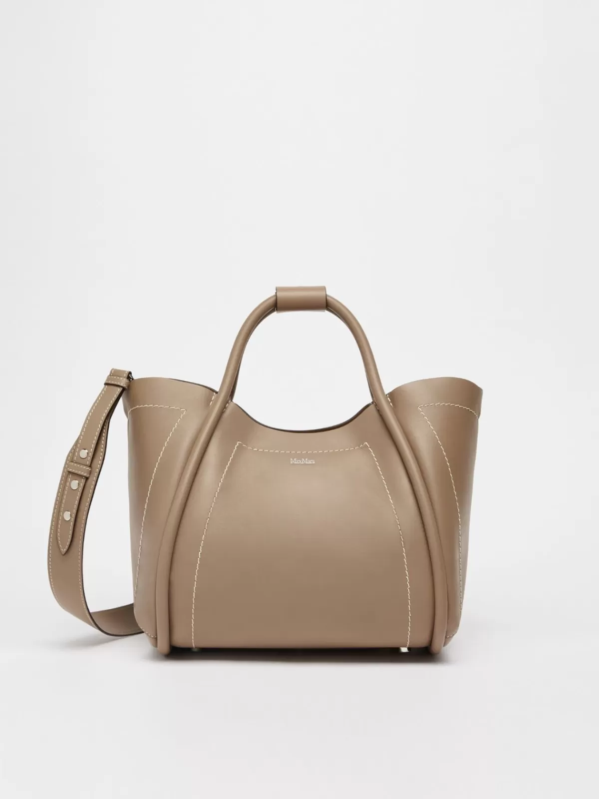 Marine Bag*Max Mara Small leather Marine Bag COLONIAL