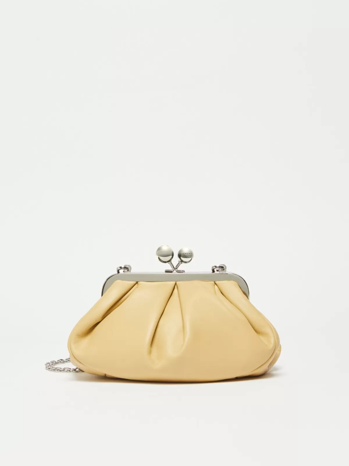 Weekend Bag*Max Mara Small Nappa leather Pasticcino Bag MUSTARD