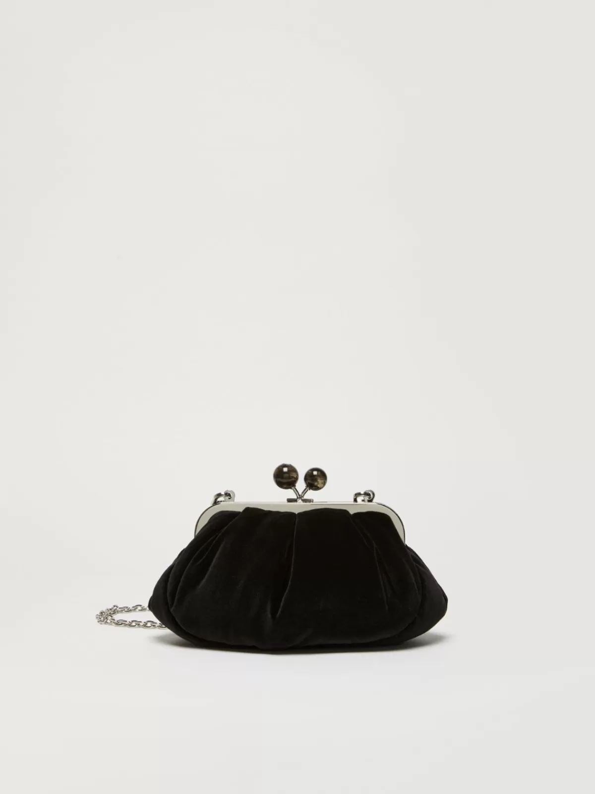 Weekend Bag*Max Mara Small velvet Pasticcino Bag BLACK