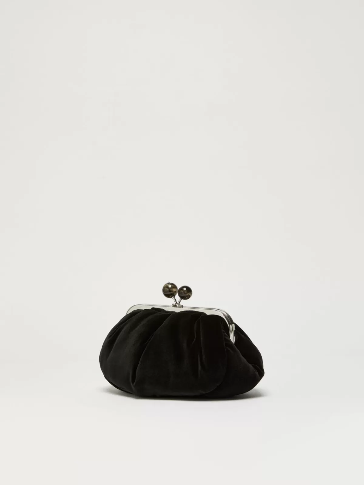 Weekend Bag*Max Mara Small velvet Pasticcino Bag BLACK