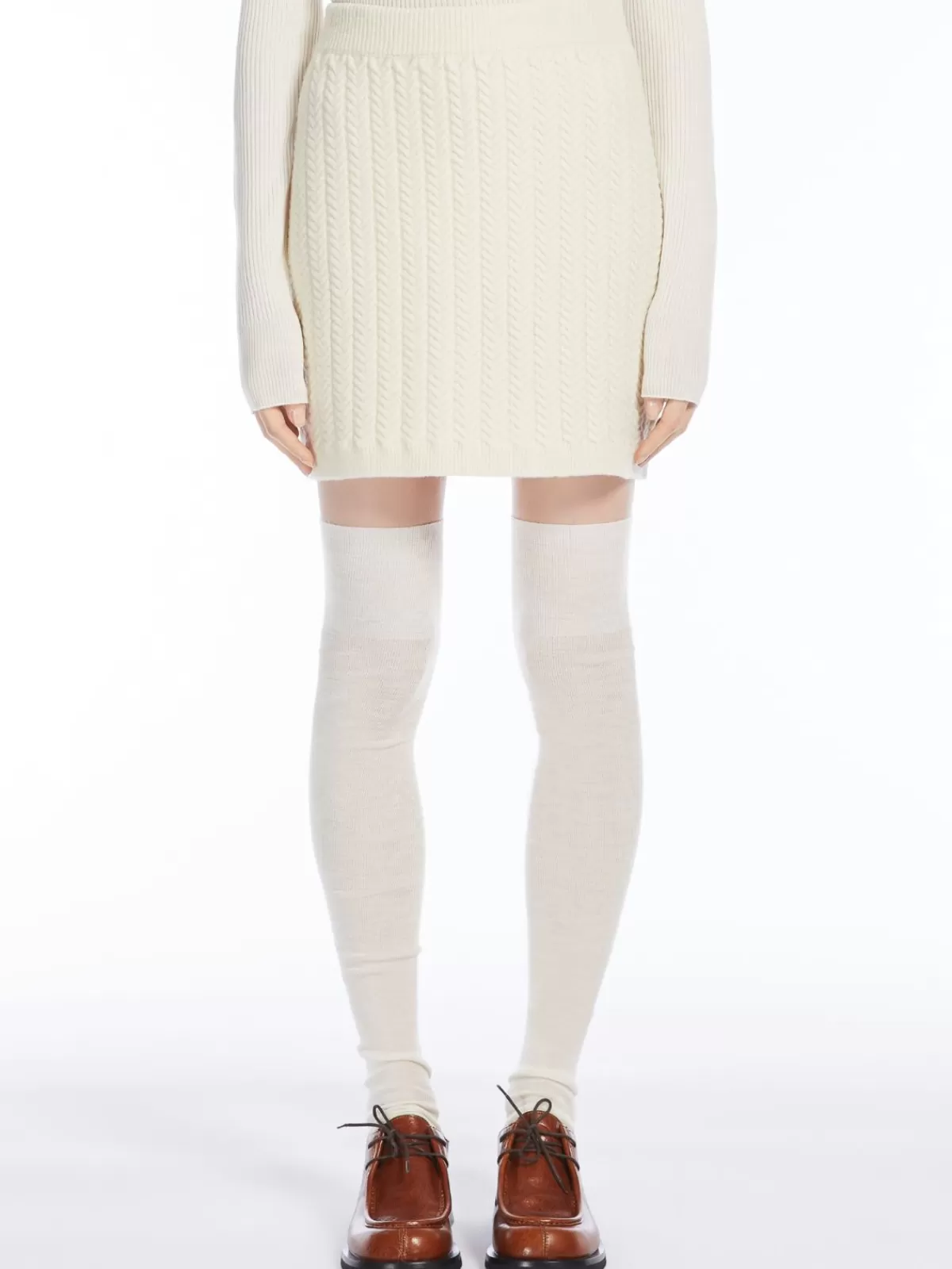 Skirts*Max Mara Soft knit mini skirt IVORY