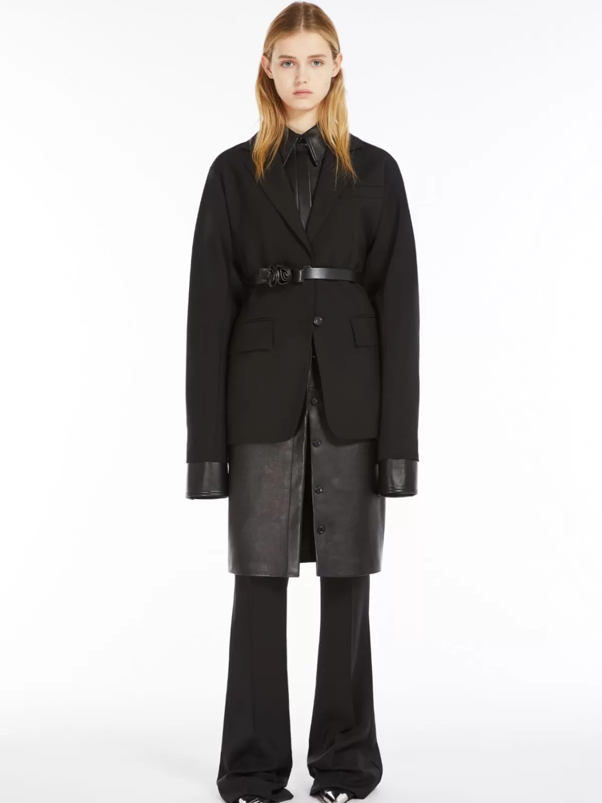 Jackets And Blazers | Suit*Max Mara Stretch wool kimono blazer BLACK