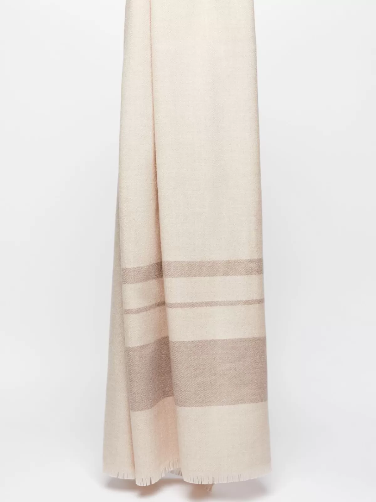 Scarves And Foulards*Max Mara Striped wool scarf BEIGE