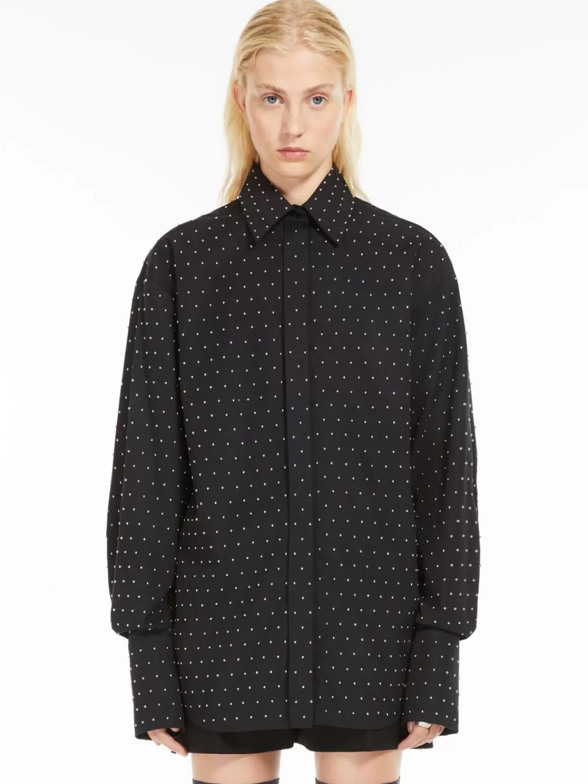 Blouses*Max Mara Studded shirt BLACK