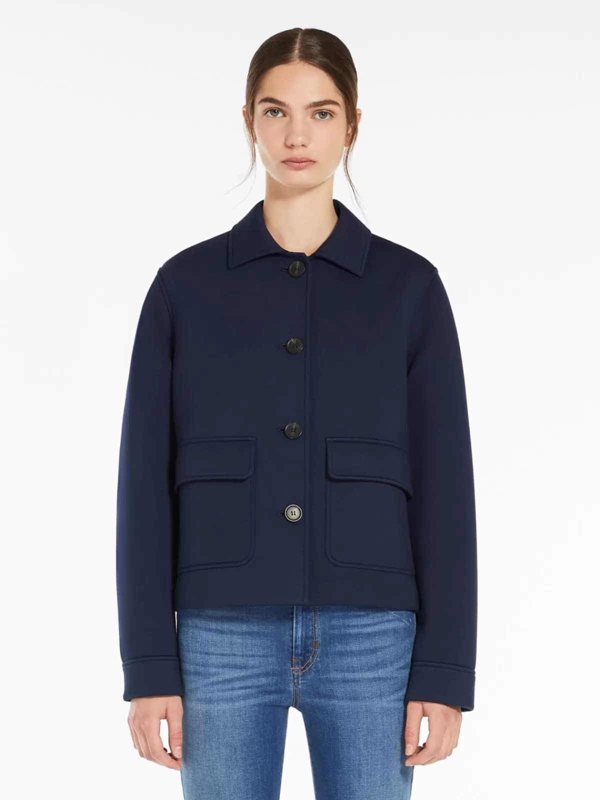 Jackets And Blazers*Max Mara Technical jersey blazer NAVY