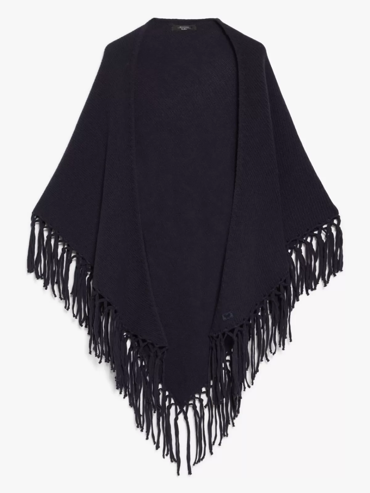 Scarves And Foulards*Max Mara Triangular wool shawl MIDNIGHTBLUE