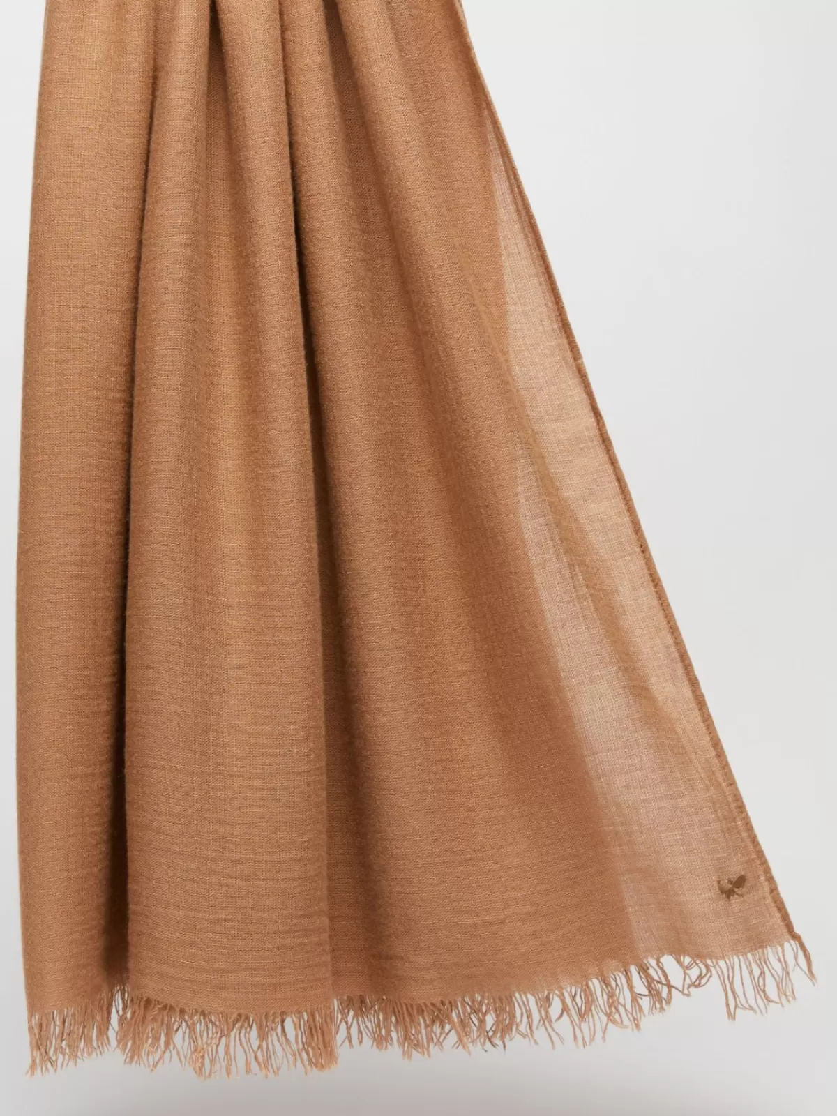 Scarves And Foulards*Max Mara Viscose and cashmere shawl CAMEL