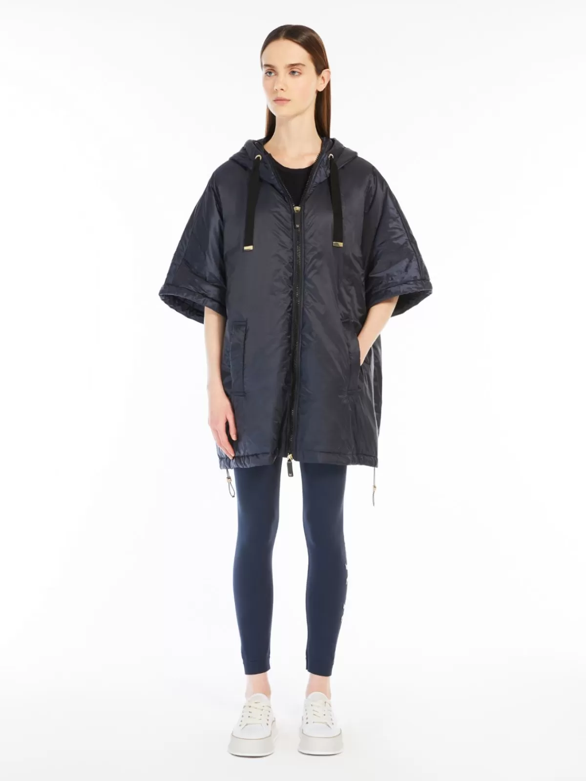 Capes*Max Mara Water-repellent fabric cape MIDNIGHTBLUE