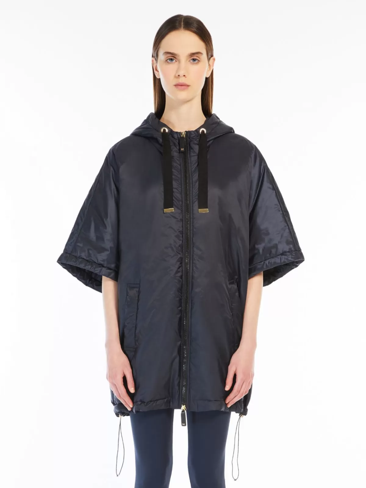 Capes*Max Mara Water-repellent fabric cape MIDNIGHTBLUE