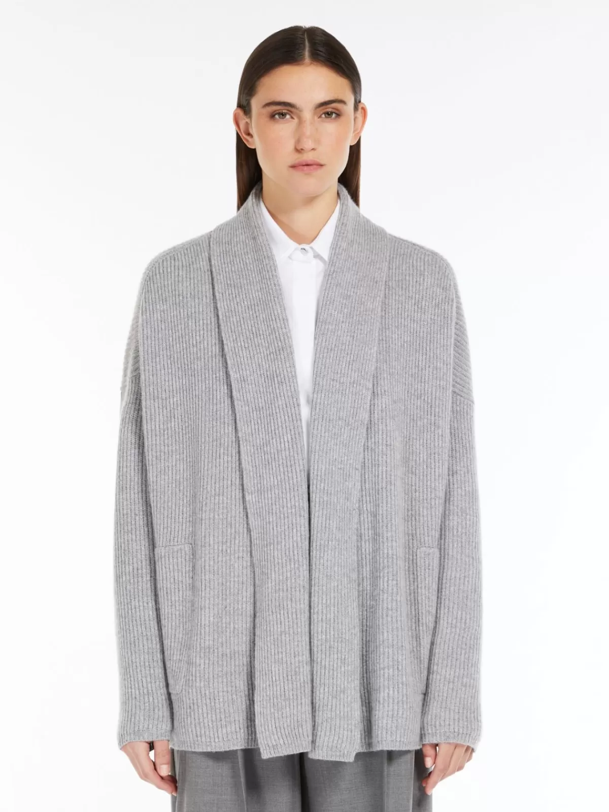 Knitwear*Max Mara Wool and cashmere cardigan LIGHTGREY