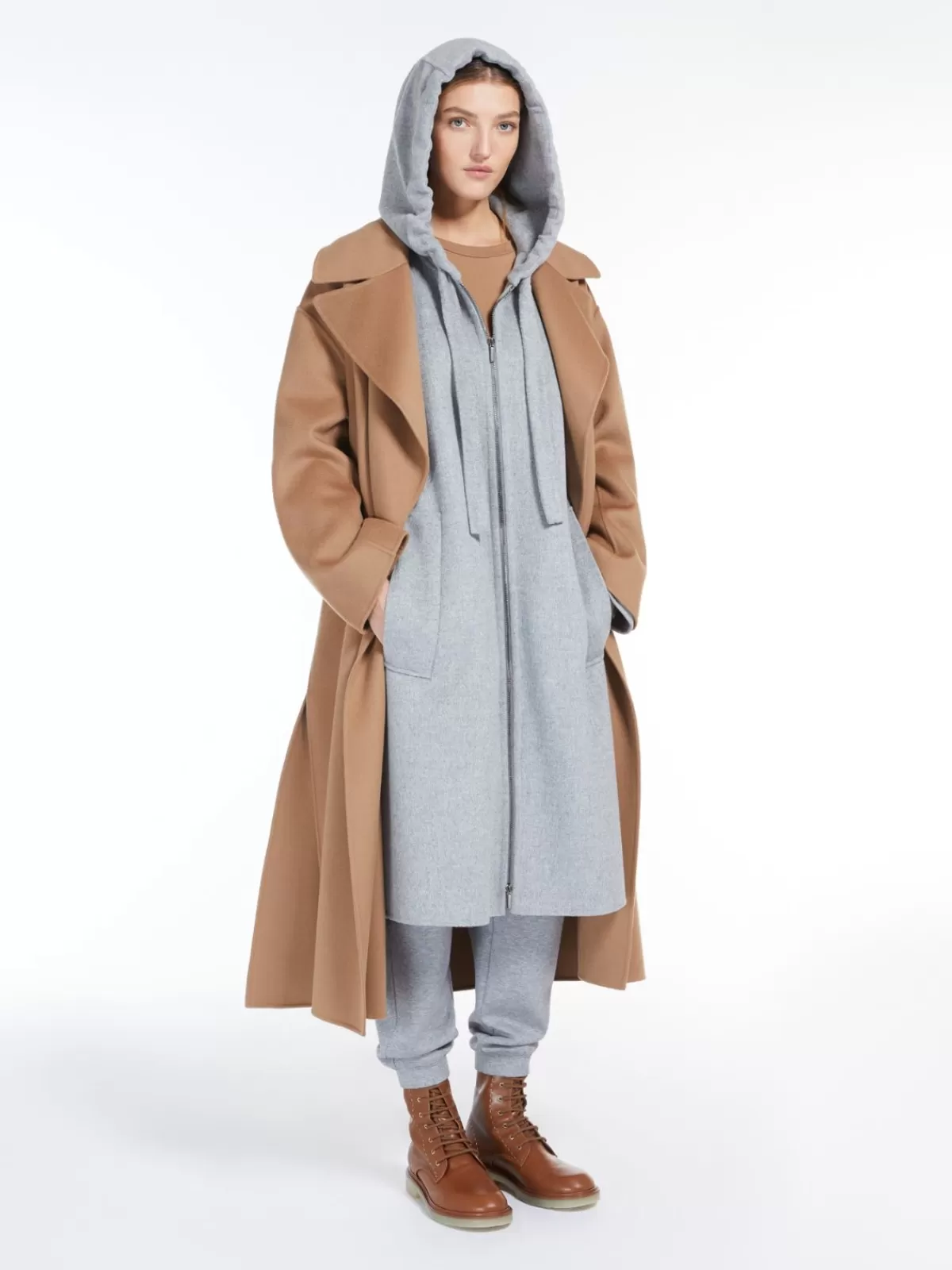 Coats*Max Mara Wool coat LIGHTGREY