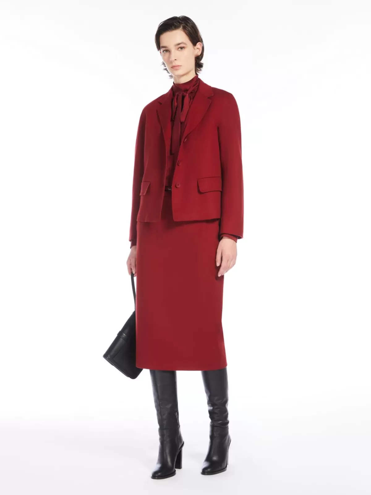 Jackets And Blazers | Suit*Max Mara Wool drap jacket BORDEAUX