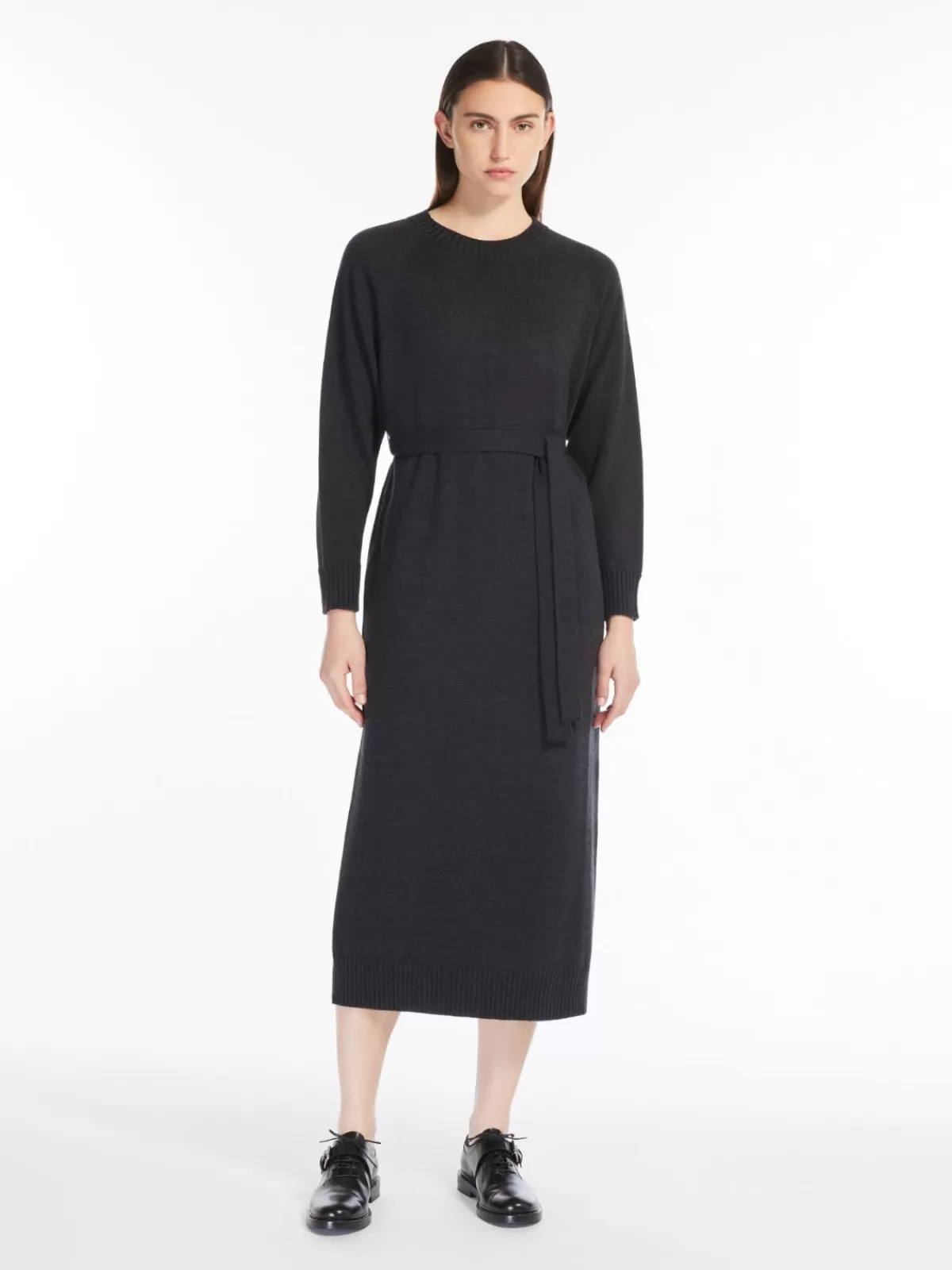 Dresses*Max Mara Wool midi dress DARKGREY