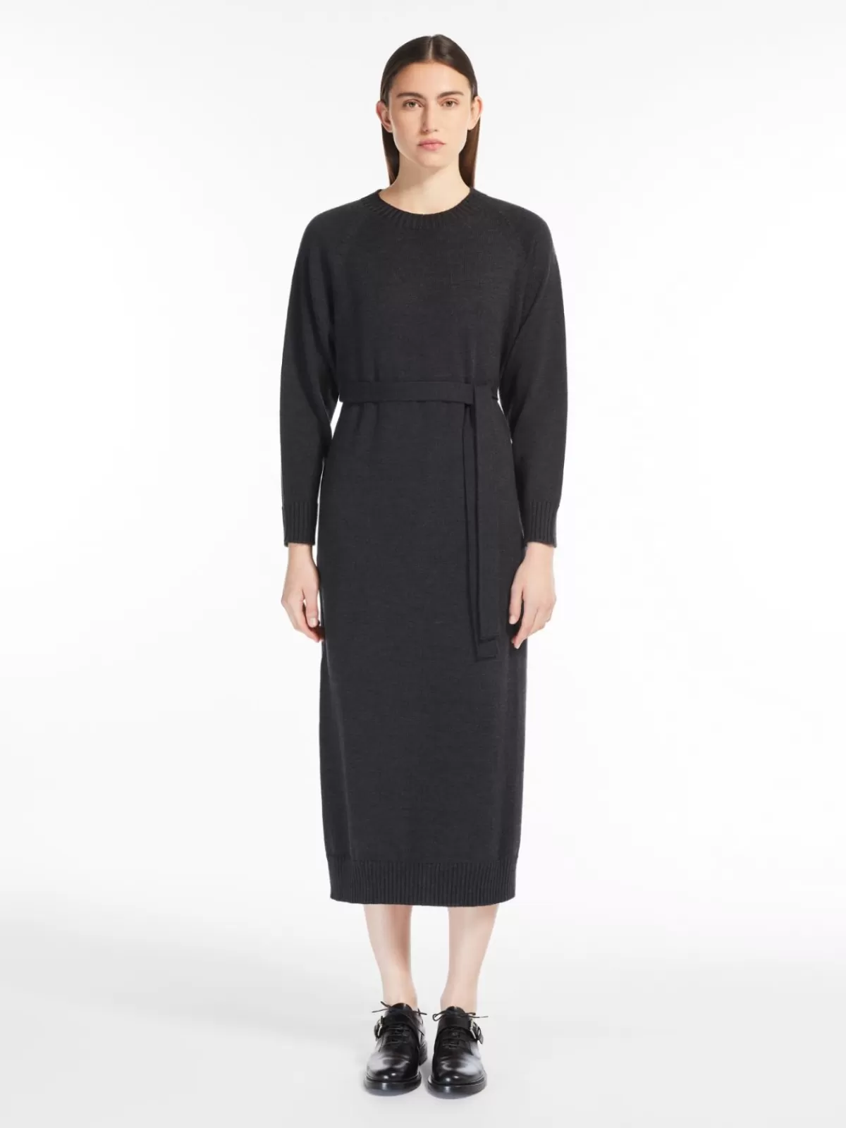 Dresses*Max Mara Wool midi dress DARKGREY