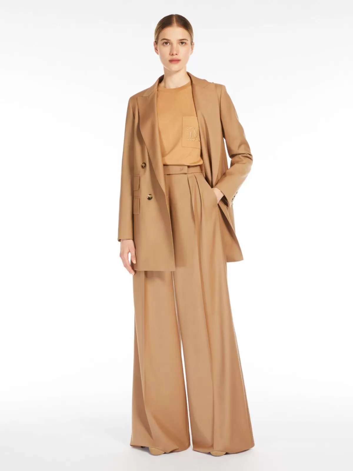 Trousers And Jeans | Suit*Max Mara Wool trousers CAMEL